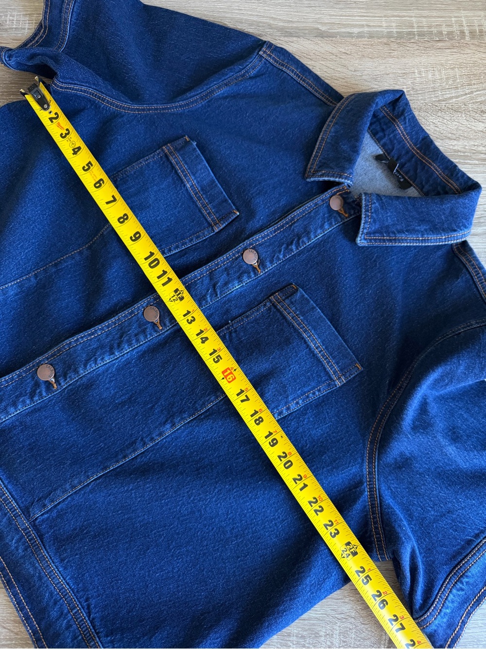 Talbots Indigo Short-Sleeve Denim Jacket Plus 2X - Picture 10 of 11